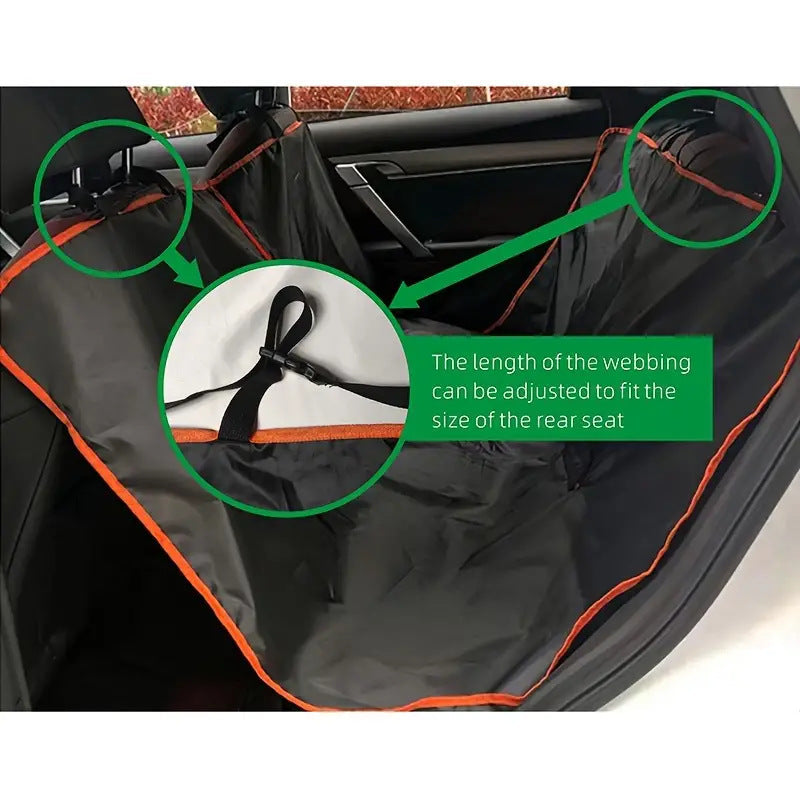 KFX-7533757 Car Rear Pet Anti-Fouling Cushion – Adjustable Fabric Pad for Dogs
