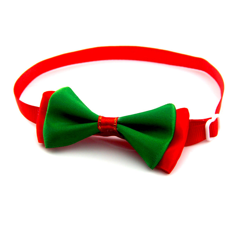 KFX-7534141 Adjustable 20-36CM Dot Bow Pet Accessory in 15 Color Options