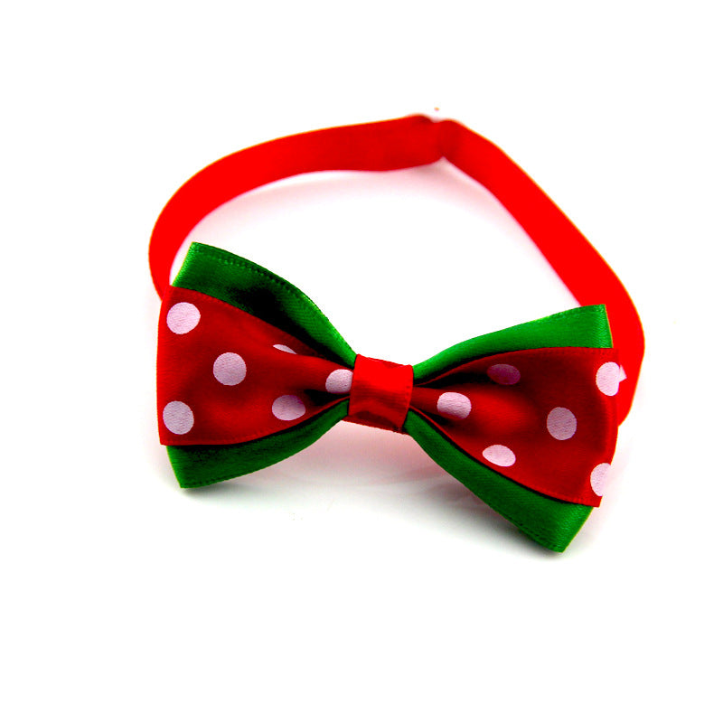 KFX-7534141 Adjustable 20-36CM Dot Bow Pet Accessory in 15 Color Options