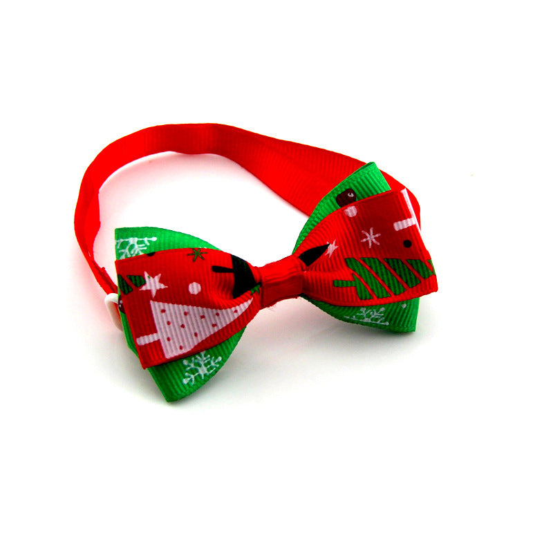 KFX-7534141 Adjustable 20-36CM Dot Bow Pet Accessory in 15 Color Options