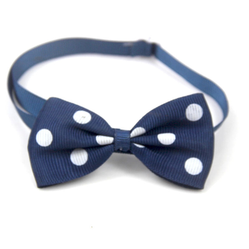 KFX-7534141 Adjustable 20-36CM Dot Bow Pet Accessory in 15 Color Options