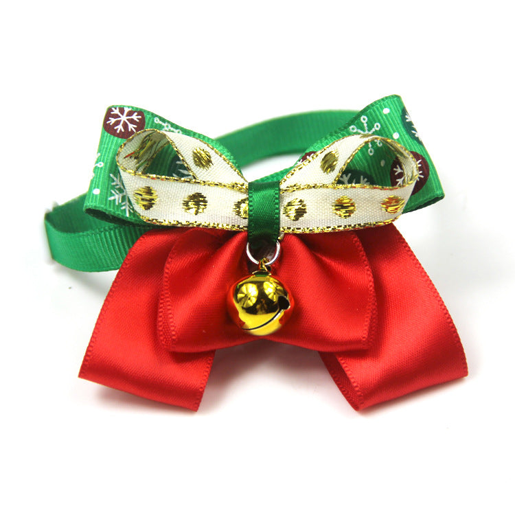 KFX-7534141 Adjustable 20-36CM Dot Bow Pet Accessory in 15 Color Options