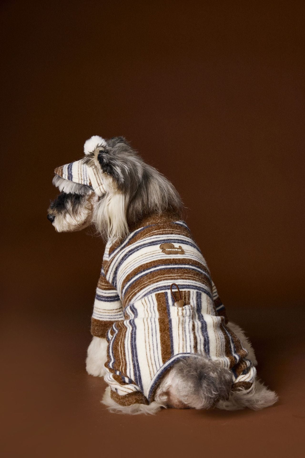 KFX-7537469 Striped Warm Sweater for Dogs - Perfect for Schnauzer, Teddy, Bichon, and Maltese - Various Sizes Available