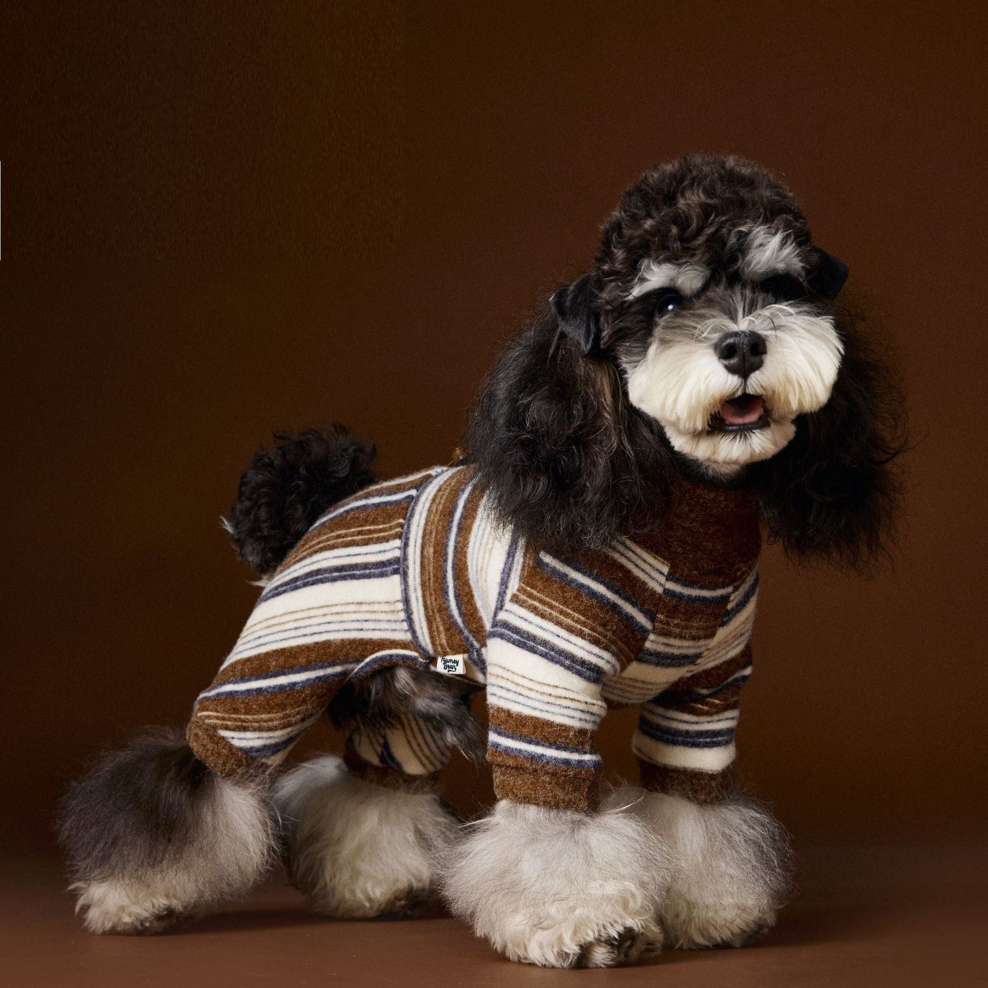 KFX-7537469 Striped Warm Sweater for Dogs - Perfect for Schnauzer, Teddy, Bichon, and Maltese - Various Sizes Available