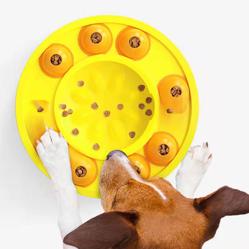 KFX-7537853 Interactive Dog Puzzle Toy and Slow Feeder for Large Dogs - IQ Treat Dispenser for Mental Stimulation
