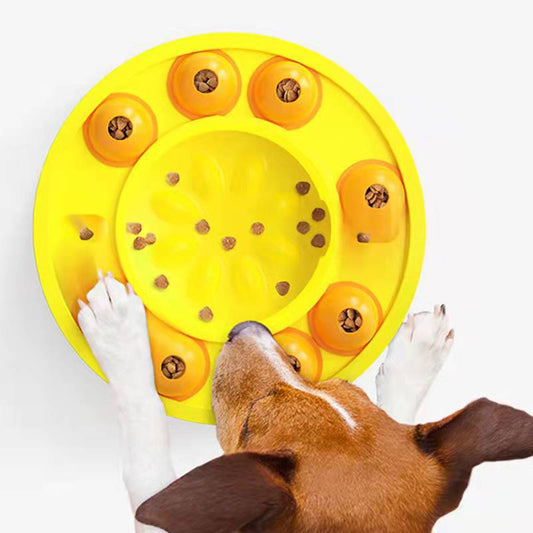 KFX-7537853 Interactive Dog Puzzle Toy and Slow Feeder for Large Dogs - IQ Treat Dispenser for Mental Stimulation