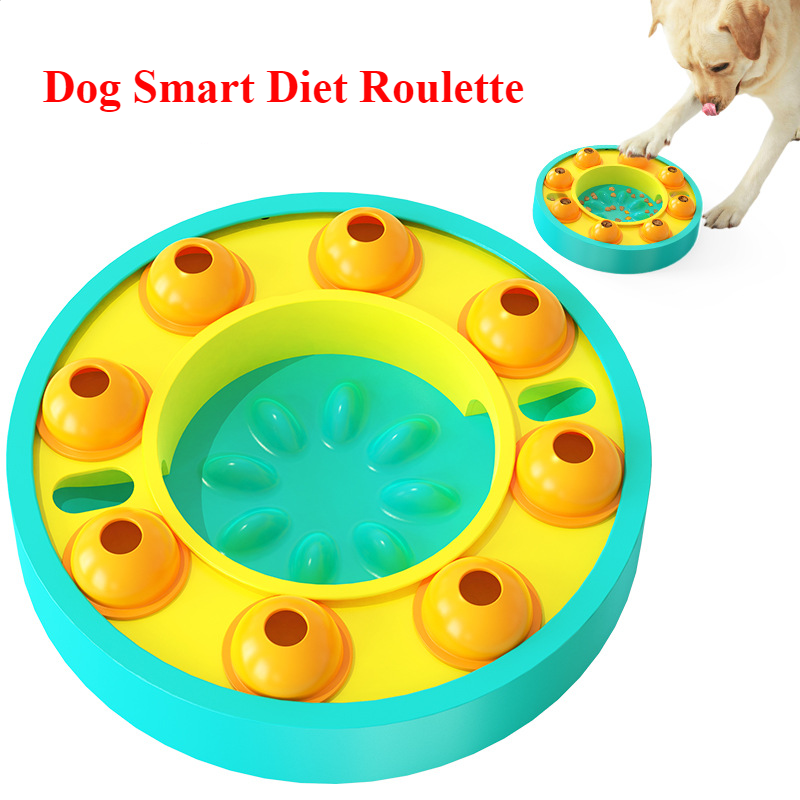 KFX-7537853 Interactive Dog Puzzle Toy and Slow Feeder for Large Dogs - IQ Treat Dispenser for Mental Stimulation