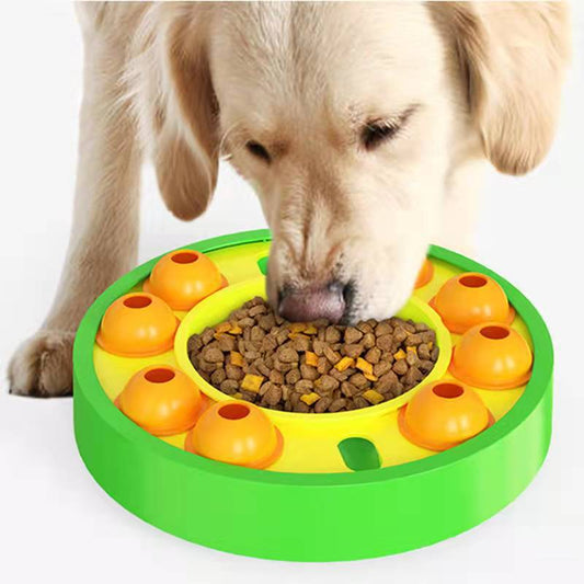 KFX-7537853 Interactive Dog Puzzle Toy and Slow Feeder for Large Dogs - IQ Treat Dispenser for Mental Stimulation
