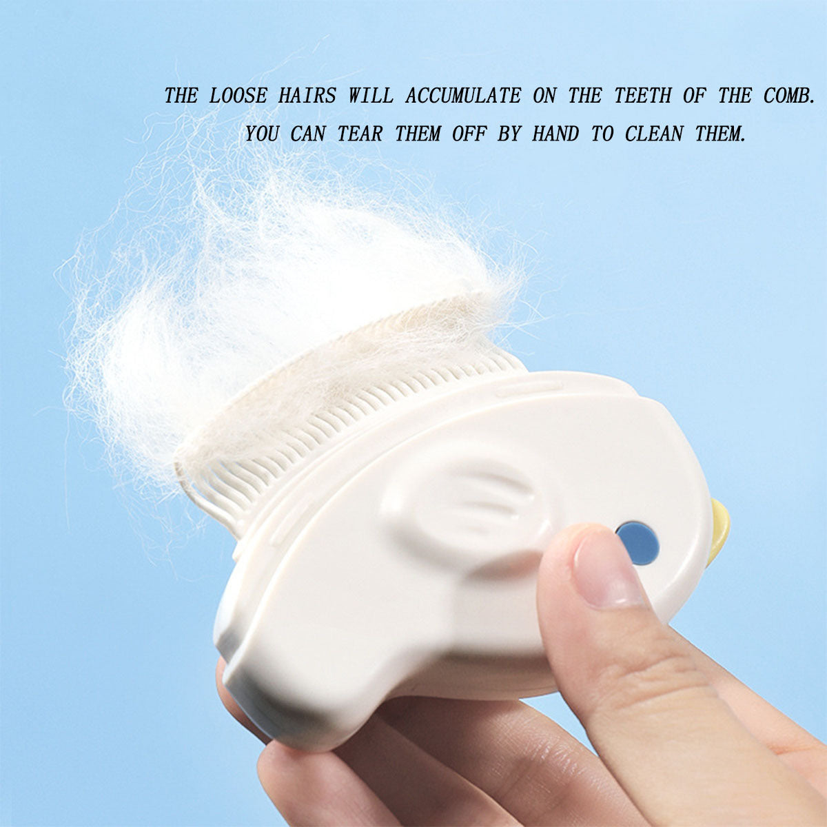 KFX-7539133 Small Pet Massage Brush for Cats and Dogs to Remove Loose Hair