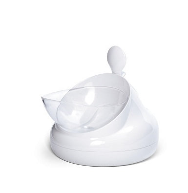 KFX-7543613 Double Bowl Oblique Mouth Bowl in Cream Blue and Ash - Medium Size