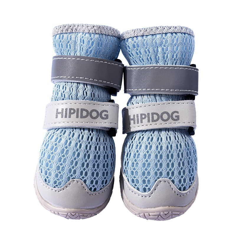 KFX-7544253 Breathable Summer Dog Shoes for All Sizes - Anti-Scald, Wear-Resistant, Cartoon Style Footwear