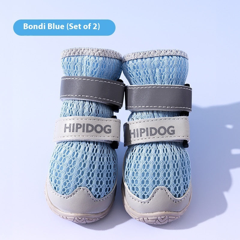 KFX-7544253 Breathable Summer Dog Shoes for All Sizes - Anti-Scald, Wear-Resistant, Cartoon Style Footwear