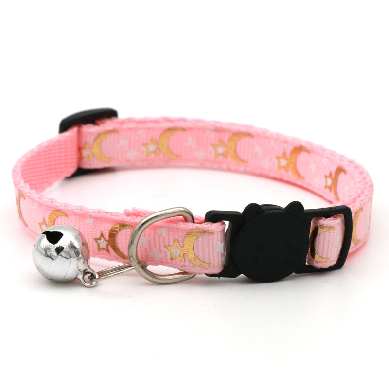 KFX-7545405 Adjustable Casual Cat and Dog Collar in Multiple Colors - 1.0CM Wide, Fits 19-32cm