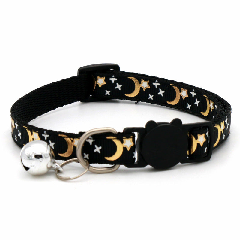 KFX-7545405 Adjustable Casual Cat and Dog Collar in Multiple Colors - 1.0CM Wide, Fits 19-32cm
