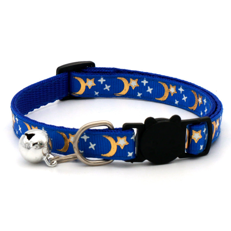 KFX-7545405 Adjustable Casual Cat and Dog Collar in Multiple Colors - 1.0CM Wide, Fits 19-32cm