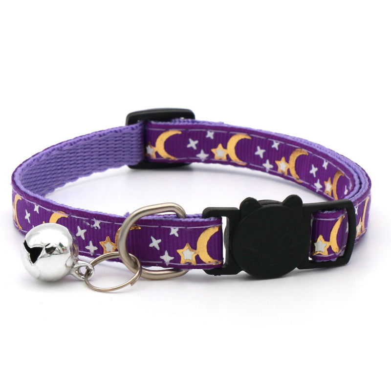 KFX-7545405 Adjustable Casual Cat and Dog Collar in Multiple Colors - 1.0CM Wide, Fits 19-32cm