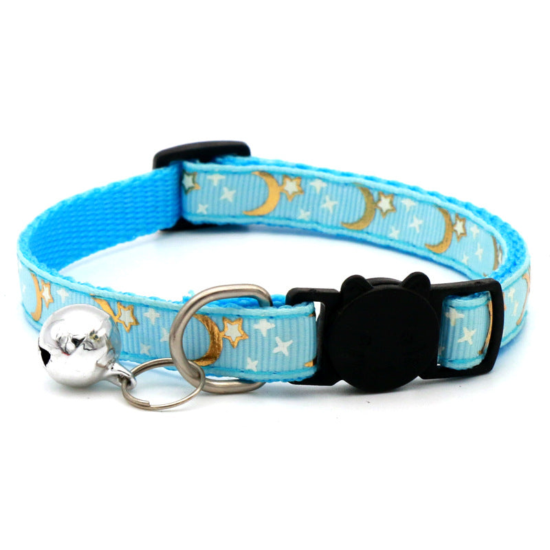 KFX-7545405 Adjustable Casual Cat and Dog Collar in Multiple Colors - 1.0CM Wide, Fits 19-32cm