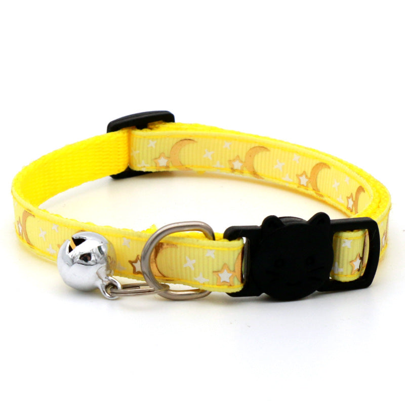 KFX-7545405 Adjustable Casual Cat and Dog Collar in Multiple Colors - 1.0CM Wide, Fits 19-32cm