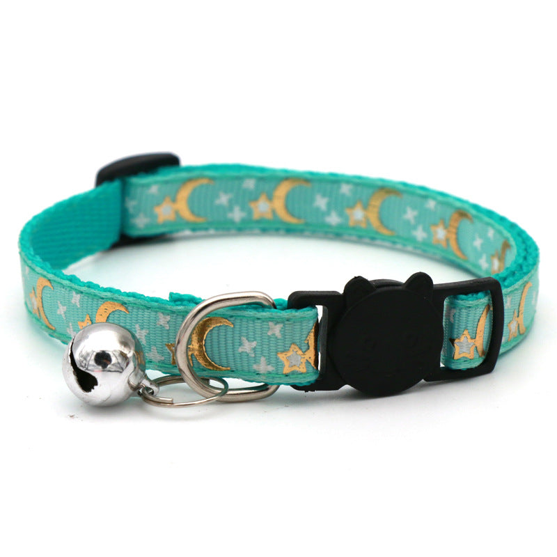 KFX-7545405 Adjustable Casual Cat and Dog Collar in Multiple Colors - 1.0CM Wide, Fits 19-32cm