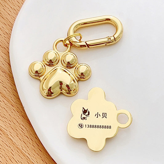 KFX-7549245 Customized Metal Pet Tag with Keyring and Accessories for Dogs and Cats