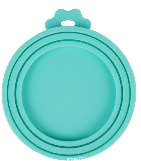 KFX-7549373 Three-in-One Silicone Pet Seal Cover with Spoon in Various Colors