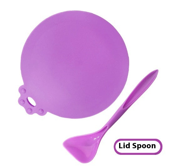 KFX-7549373 Three-in-One Silicone Pet Seal Cover with Spoon in Various Colors