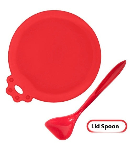 KFX-7549373 Three-in-One Silicone Pet Seal Cover with Spoon in Various Colors