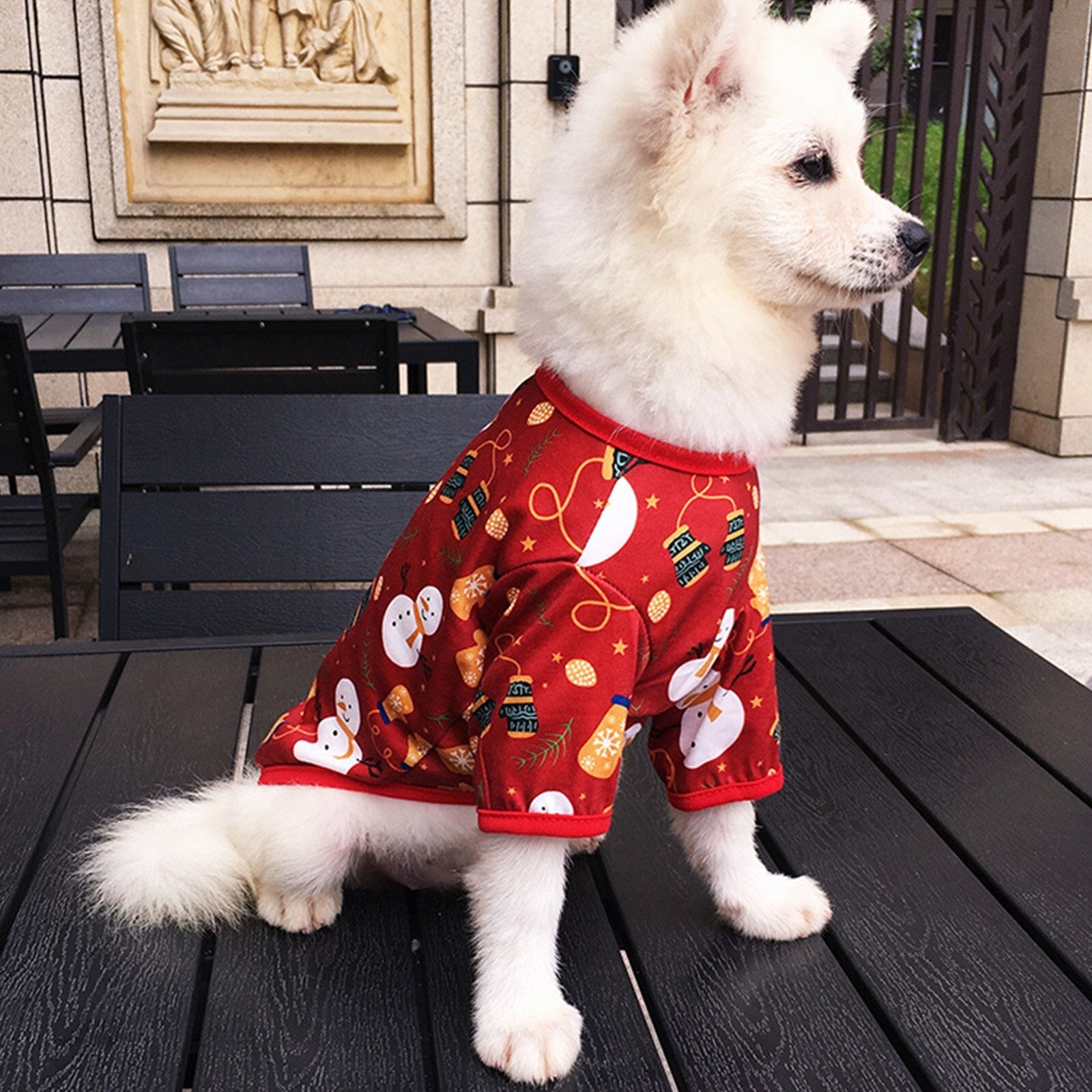 KFX-7551549 Cozy Cotton Dog Clothes for the Christmas Season
