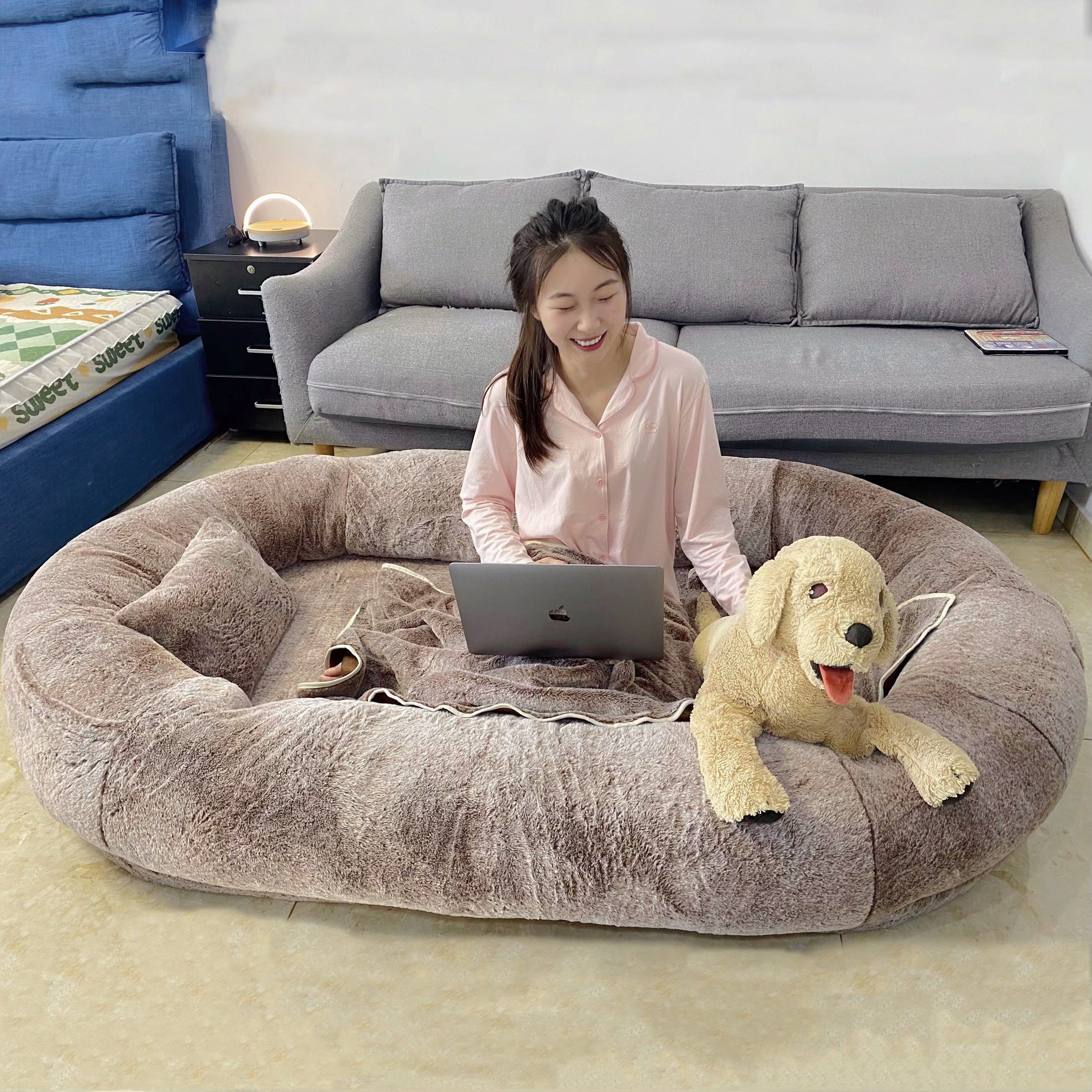 KFX-7553213 Oversized Removable and Washable Dog Bed for Ultimate Comfort
