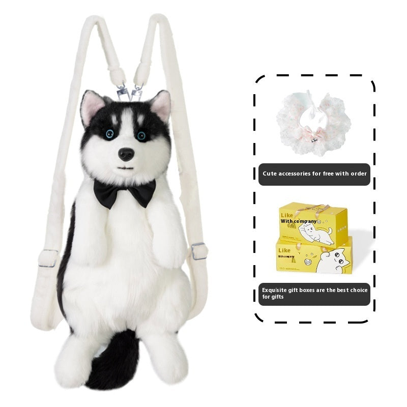 KFX-7555389 Husky Plush Toy with Scarf Options for Youth - Perfect Gift for Animal Lovers