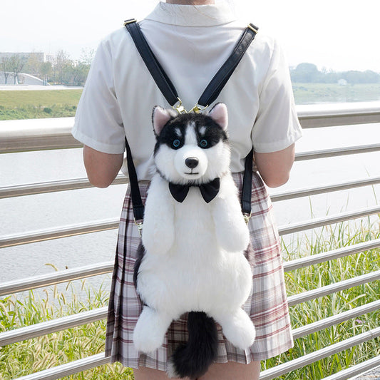KFX-7555389 Husky Plush Toy with Scarf Options for Youth - Perfect Gift for Animal Lovers
