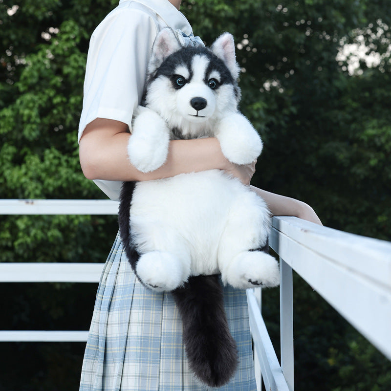 KFX-7555389 Husky Plush Toy with Scarf Options for Youth - Perfect Gift for Animal Lovers