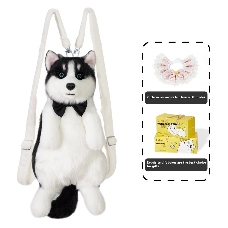 KFX-7555389 Husky Plush Toy with Scarf Options for Youth - Perfect Gift for Animal Lovers