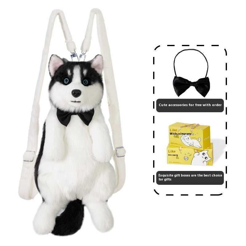 KFX-7555389 Husky Plush Toy with Scarf Options for Youth - Perfect Gift for Animal Lovers