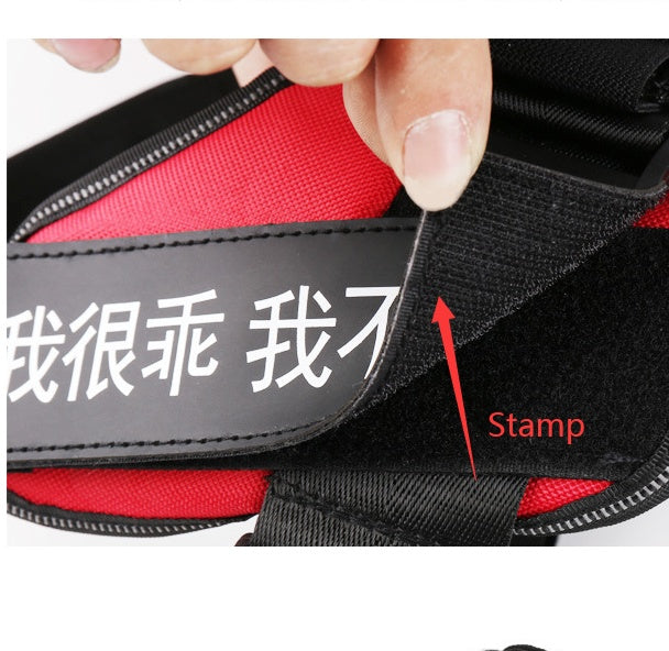 KFX-7558205 Personalized Nylon Dog Harness with Adjustable Chest Strap and Sturdy Handle for Comfort and Safety