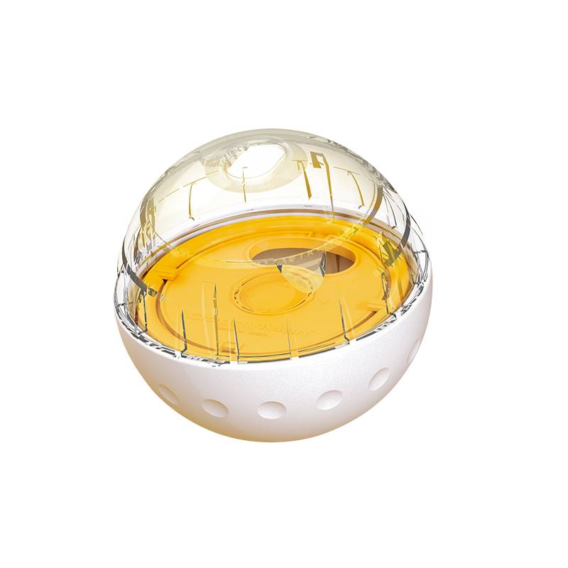 KFX-7565501 Interactive Dog Food Tumbler Puzzle Ball - Soft Glue Material, 82mm Diameter, Ideal for Dogs Under 6kg
