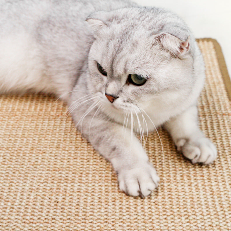 KFX-7566525 Sisal Hemp Cat Scratch Pad for Sofa Protection with Velcro - Multiple Sizes Available