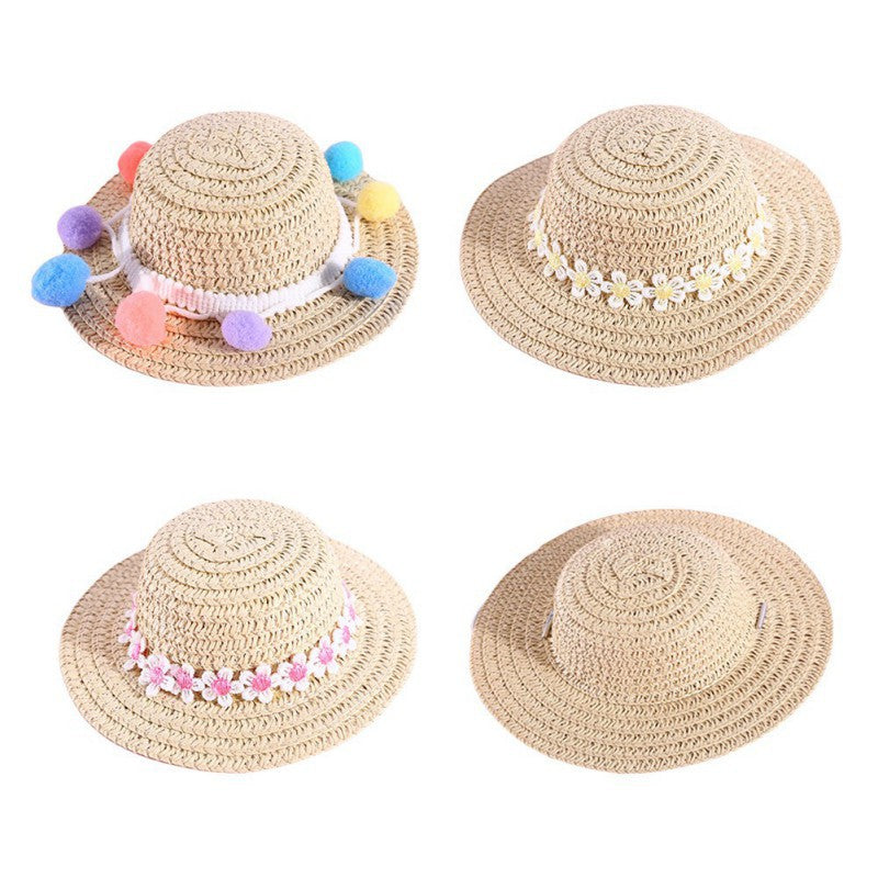 KFX-7566909 Handmade Adjustable Bowknot Pet Hat for Dogs and Cats - Available in Various Colors and Sizes
