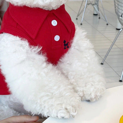 KFX-7567037 Lightweight Red Summer Vest for Small Dogs and Puppies