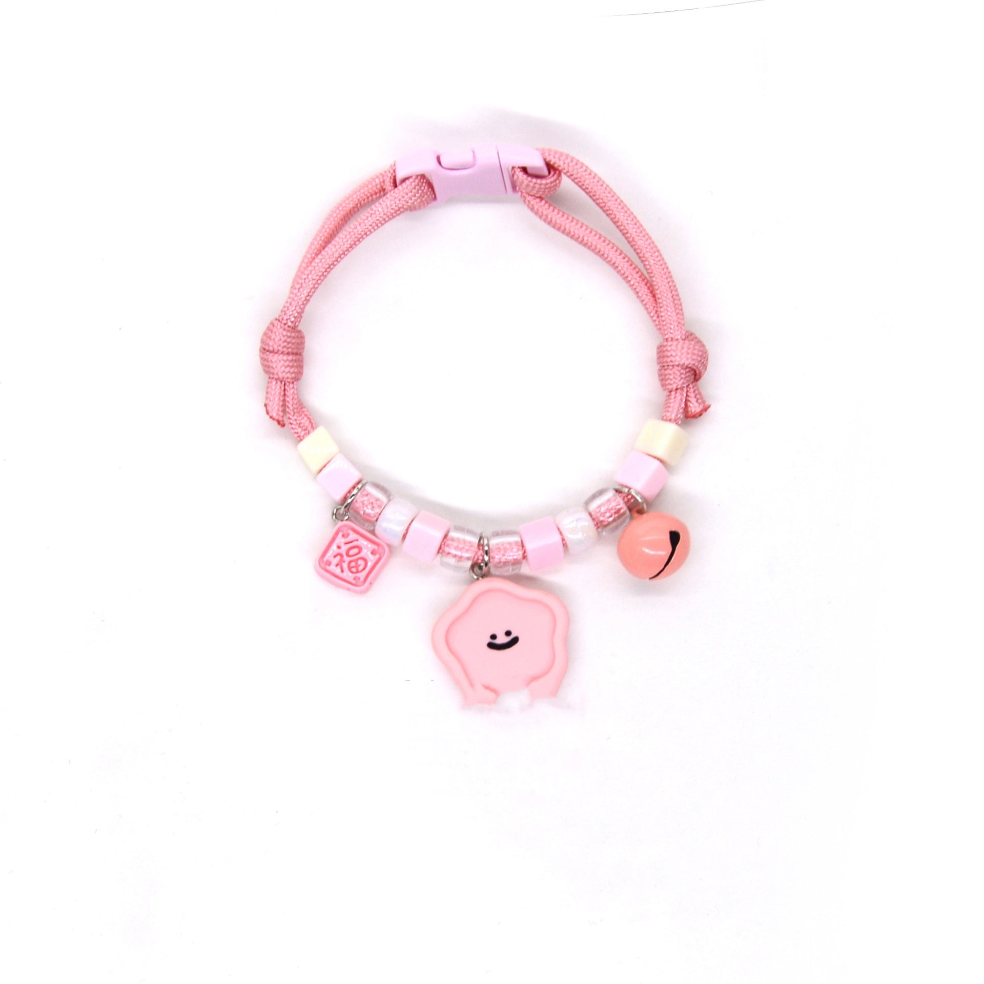 KFX-7567293 Colorful Adjustable Pet Necklace with Cartoon Pendant for Cats and Dogs
