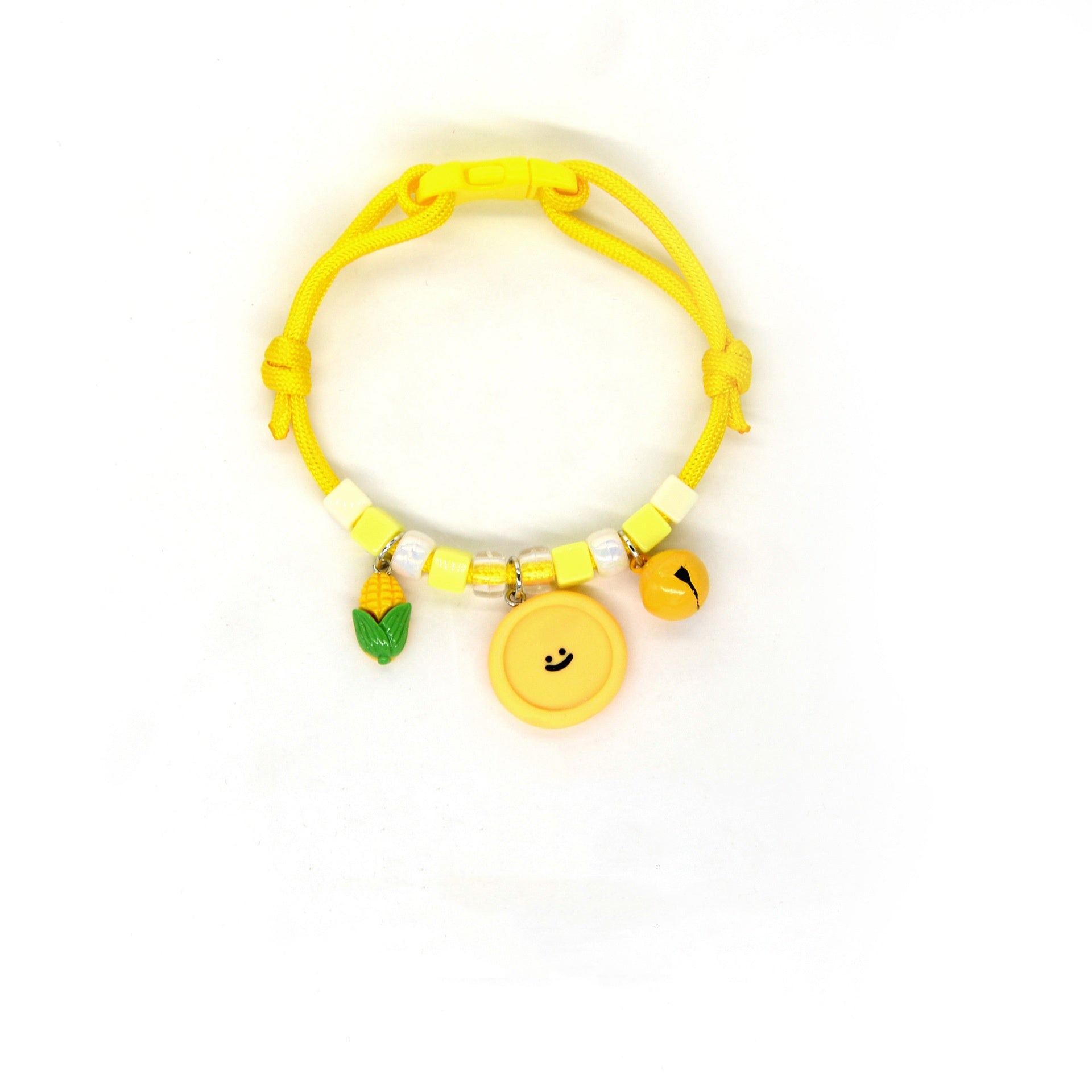 KFX-7567293 Colorful Adjustable Pet Necklace with Cartoon Pendant for Cats and Dogs