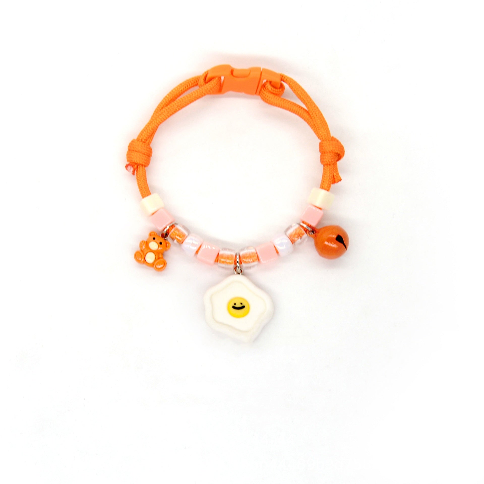 KFX-7567293 Colorful Adjustable Pet Necklace with Cartoon Pendant for Cats and Dogs
