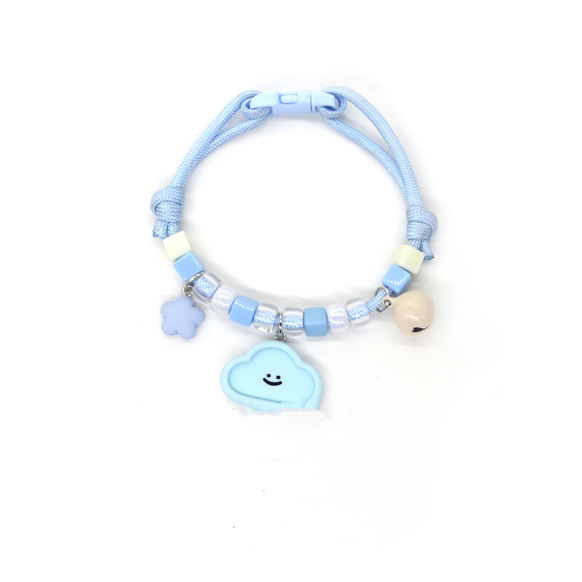 KFX-7567293 Colorful Adjustable Pet Necklace with Cartoon Pendant for Cats and Dogs