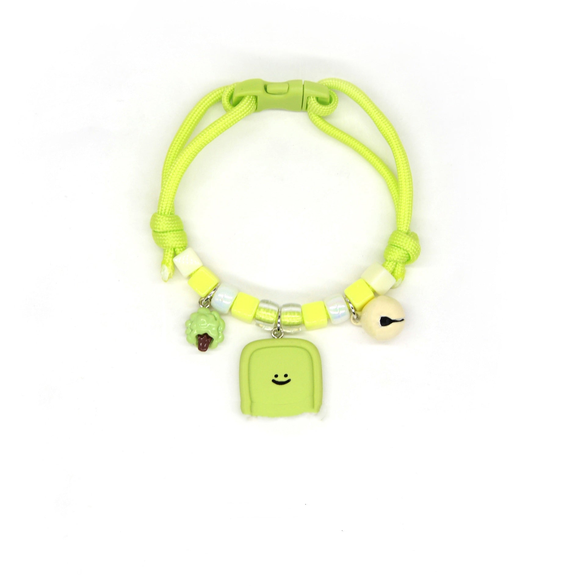 KFX-7567293 Colorful Adjustable Pet Necklace with Cartoon Pendant for Cats and Dogs
