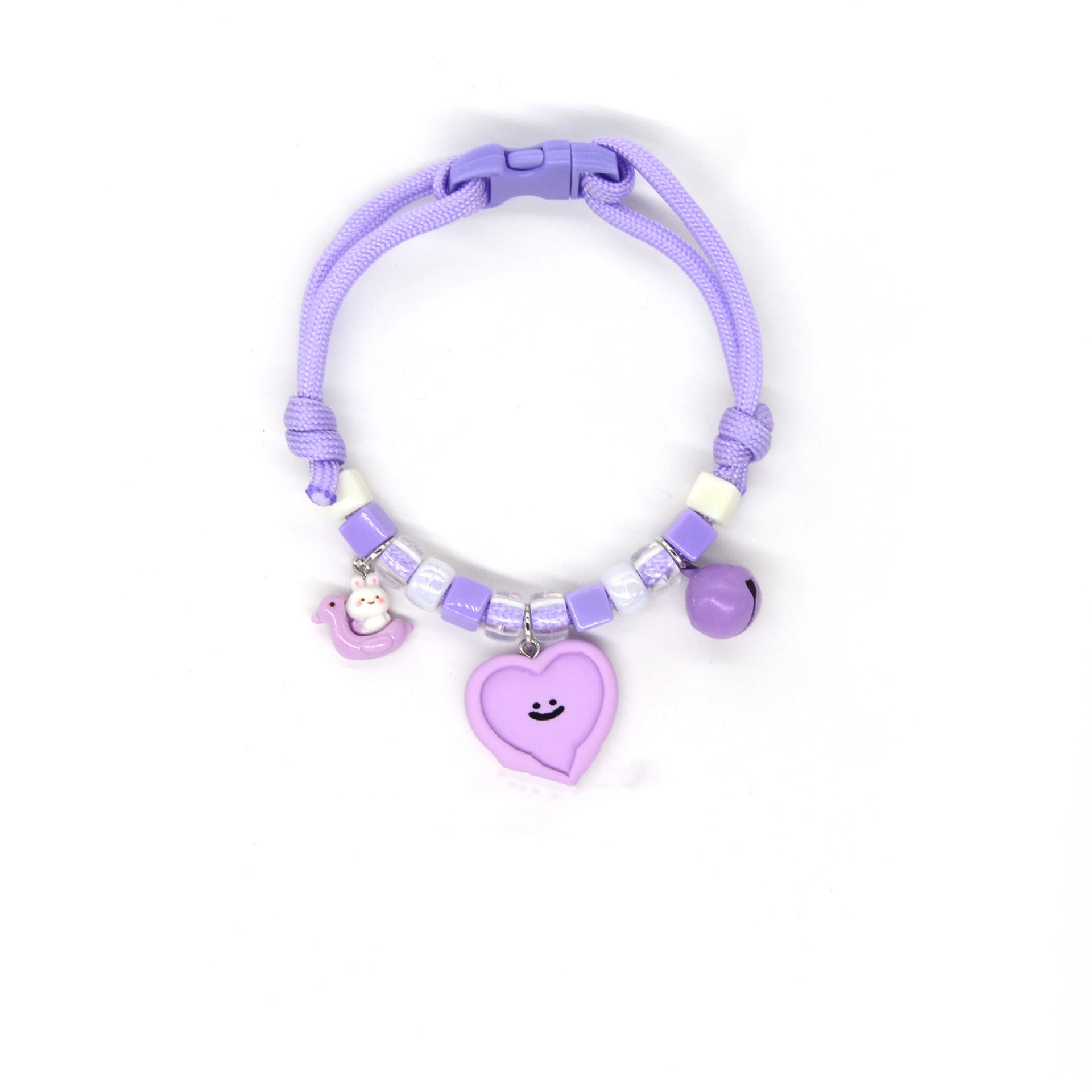 KFX-7567293 Colorful Adjustable Pet Necklace with Cartoon Pendant for Cats and Dogs