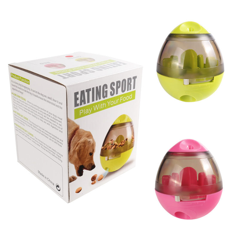 KFX-7568445 Interactive Pet Food Feeder Dispenser for Dogs and Cats, Slow Eating Toy with Tumbler Design