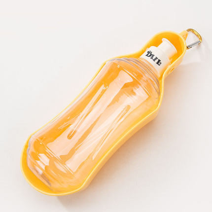 KFX-7570493 Portable Pet Water Dispenser - Lightweight, Leak-Proof, Eco-Friendly Plastic, with Metal Hook for Easy Carrying