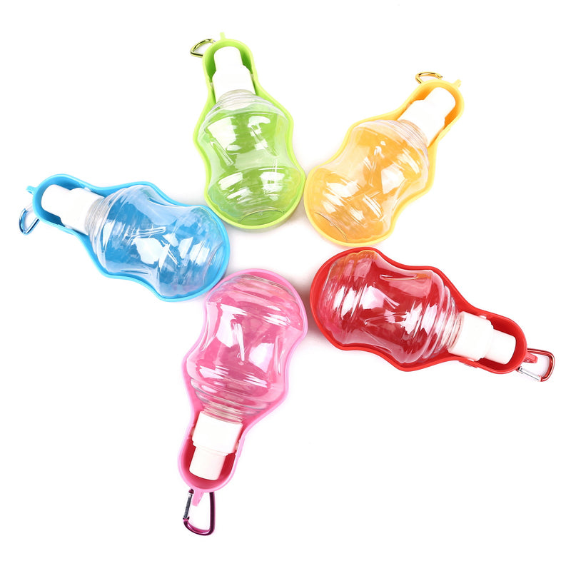 KFX-7570493 Portable Pet Water Dispenser - Lightweight, Leak-Proof, Eco-Friendly Plastic, with Metal Hook for Easy Carrying