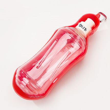 KFX-7570493 Portable Pet Water Dispenser - Lightweight, Leak-Proof, Eco-Friendly Plastic, with Metal Hook for Easy Carrying
