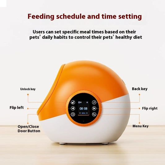 KFX-7570621 Automatic Multi-Cat Feeder with Pet Identification Chip Functionality
